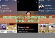 微博世界杯怎么下注-微博世界杯，理性参与，智慧下注