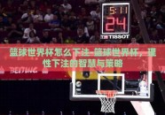 篮球世界杯怎么下注-篮球世界杯，理性下注的智慧与策略