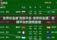 世界杯直播 竞猜平台-世界杯直播，竞猜平台的激情碰撞