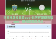 世界杯正规竞猜app-世界杯正规竞猜app，理性观赛新风尚