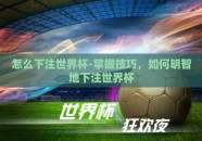 怎么下注世界杯-掌握技巧，如何明智地下注世界杯