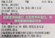 女足世界杯盘口-女足世界杯盘口，竞技与策略的精彩对决