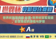 世界杯冠军竞猜 彩票-世界杯冠军竞猜，彩票背后的激情与梦想