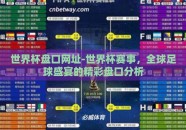 世界杯盘口网址-世界杯赛事，全球足球盛宴的精彩盘口分析
