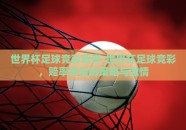 世界杯足球竞彩赔率-世界杯足球竞彩，赔率背后的策略与激情