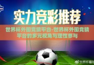 世界杯外围竞猜平台-世界杯外围竞猜平台的多元视角与理性参与