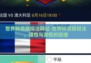世界杯竞猜投注网址-世界杯竞猜投注，理性与激情的碰撞