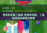 世界杯竞猜二维码-世界杯竞猜，二维码背后的激情与智慧