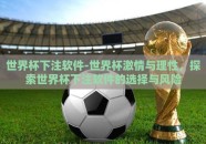 世界杯下注软件-世界杯激情与理性，探索世界杯下注软件的选择与风险
