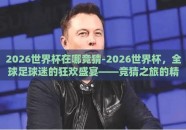 2026世界杯在哪竞猜-2026世界杯，全球足球迷的狂欢盛宴——竞猜之旅的精彩启程