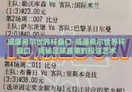 威廉希尔世界杯盘口-威廉希尔世界杯盘口，揭秘足球赛事的投注艺术