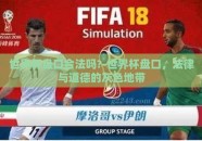 世界杯盘口合法吗?-世界杯盘口，法律与道德的灰色地带