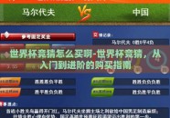 世界杯竞猜怎么买啊-世界杯竞猜，从入门到进阶的购买指南