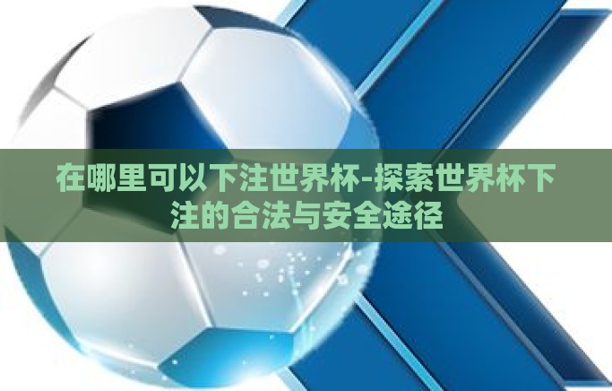 在哪里可以下注世界杯-探索世界杯下注的合法与安全途径