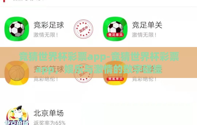竞猜世界杯彩票app-竞猜世界杯彩票app，娱乐与激情的数字碰撞