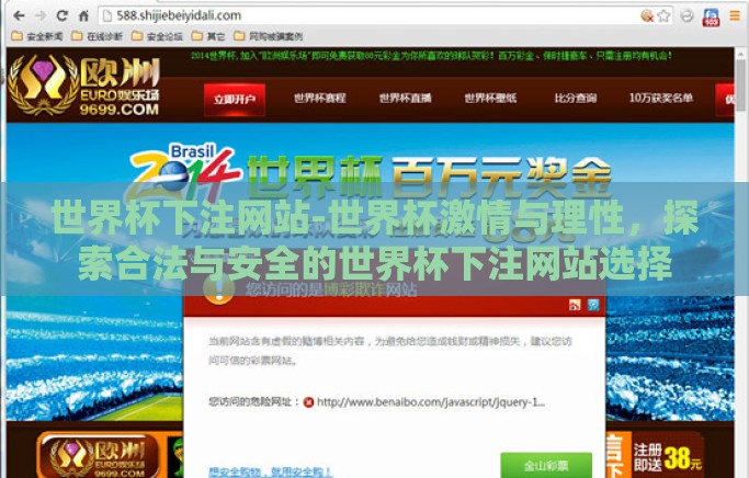 世界杯下注网站-世界杯激情与理性，探索合法与安全的世界杯下注网站选择