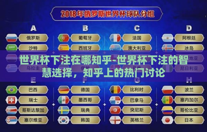 世界杯下注在哪知乎-世界杯下注的智慧选择,知乎上的热门讨论 世界杯下注在哪知乎-世界杯下注的智慧选择,知乎上的热门讨论