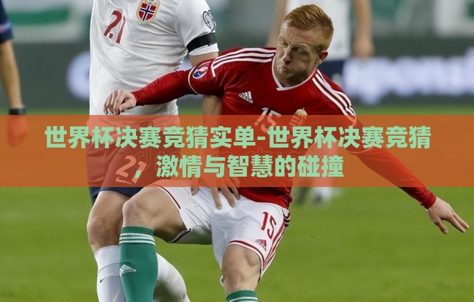 世界杯决赛竞猜实单-世界杯决赛竞猜，激情与智慧的碰撞
