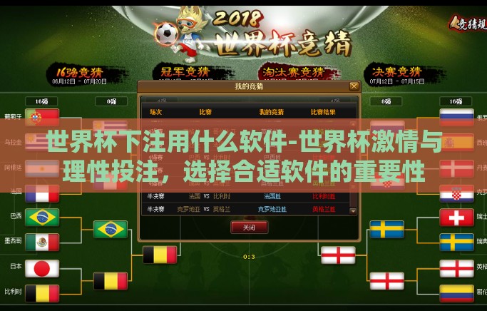世界杯下注用什么软件-世界杯激情与理性投注，选择合适软件的重要性