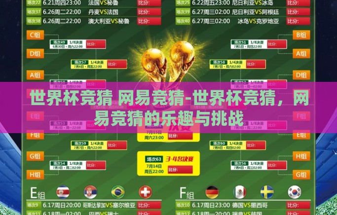世界杯竞猜 网易竞猜-世界杯竞猜，网易竞猜的乐趣与挑战