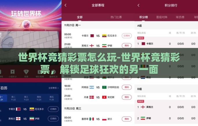 世界杯竞猜彩票怎么玩-世界杯竞猜彩票，解锁足球狂欢的另一面