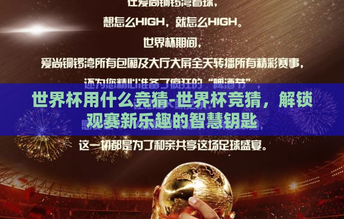 世界杯用什么竞猜-世界杯竞猜，解锁观赛新乐趣的智慧钥匙