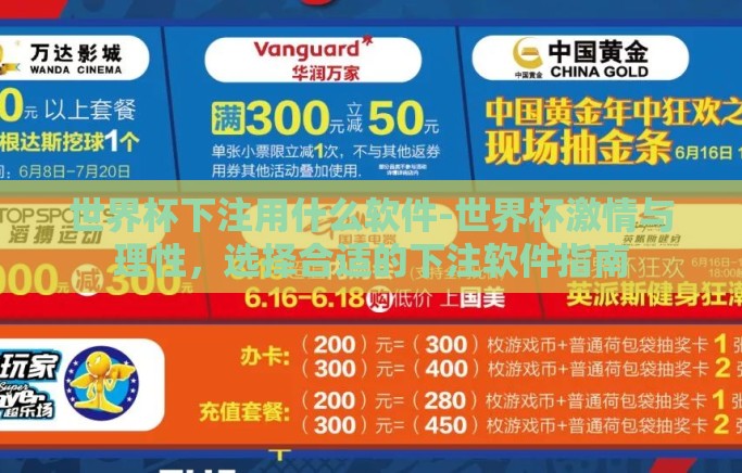 世界杯下注用什么软件-世界杯激情与理性，选择合适的下注软件指南