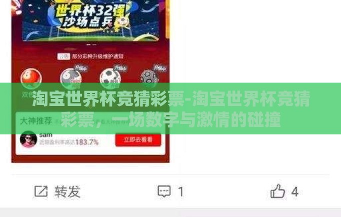 淘宝世界杯竞猜彩票-淘宝世界杯竞猜彩票，一场数字与激情的碰撞